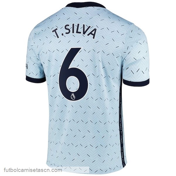 Camiseta Chelsea NO.6 T. Silva 2ª 2020/21 Azul